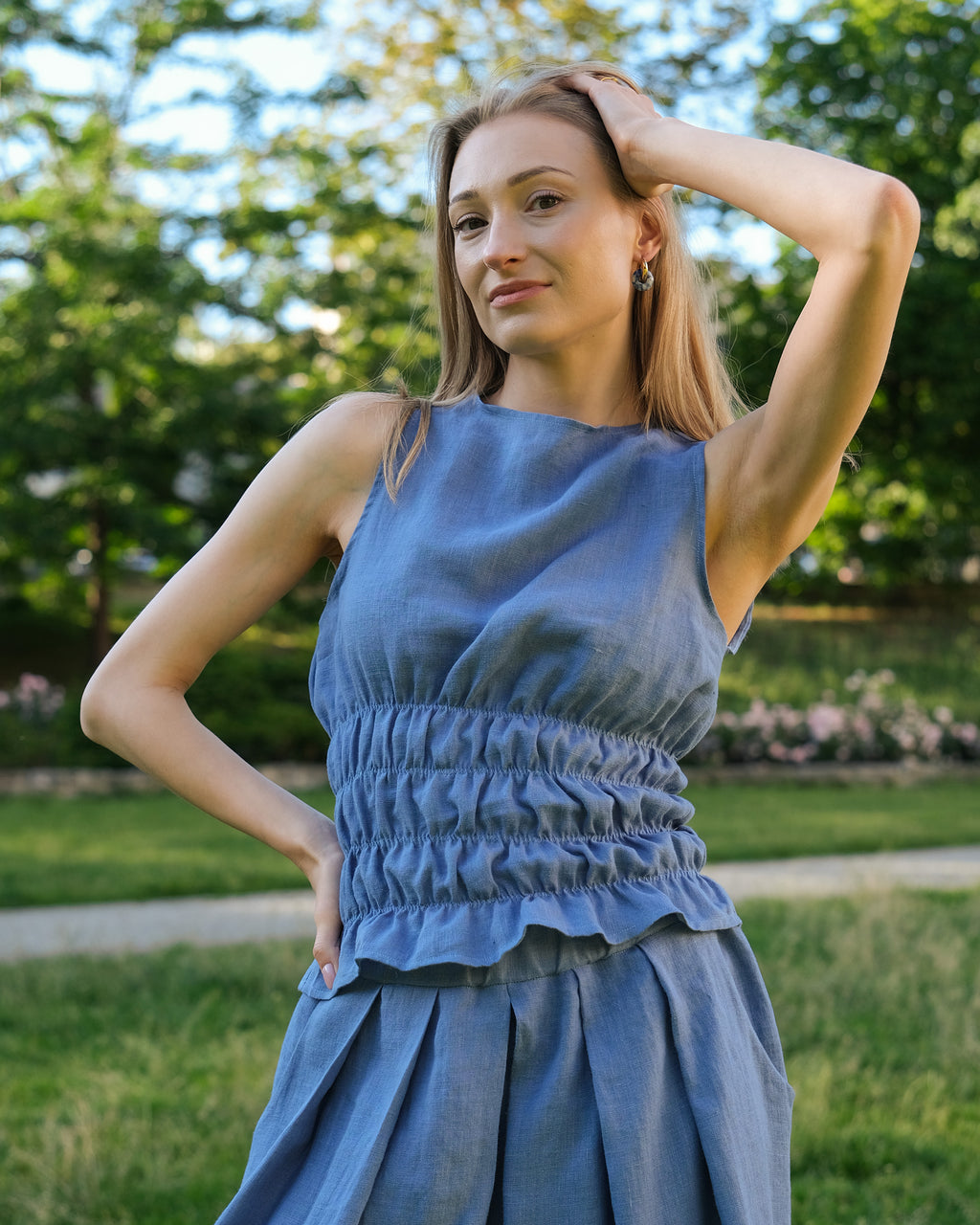 Bluzka MARTA - 100% len